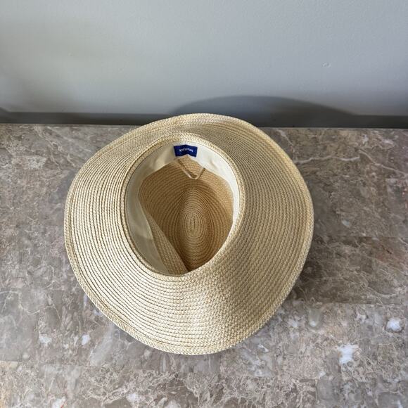 Hatattack Wide Brim Sun Hat vacation restort Tan Hat One Size Attack New - Picture 6 of 9